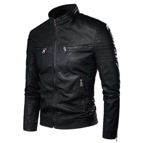 Jaqueta Masculina Vintage em Couro Genuino - Premium Men - Imagem 4