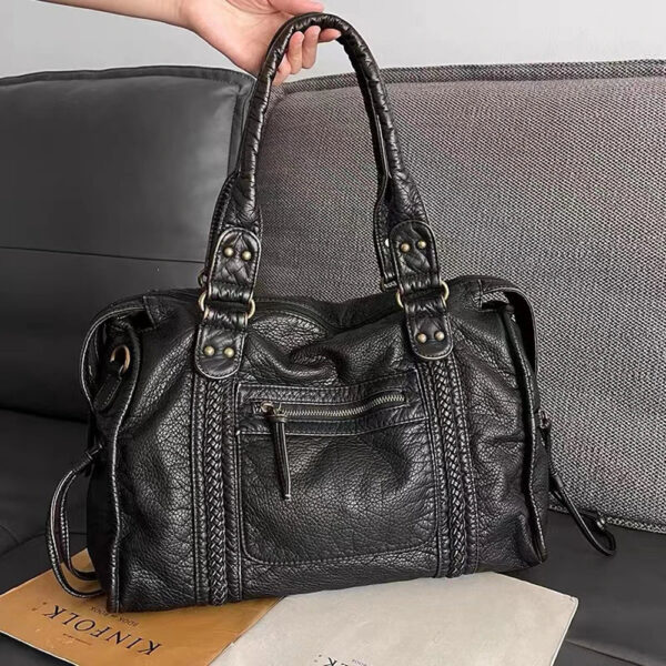 Bolsa Feminina em Couro Genuino - Vintage Serena - Imagem 7