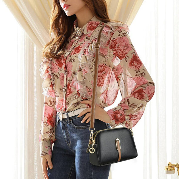 Bolsa Feminina Transversal em Couro Genuino - LovyLife - Imagem 3
