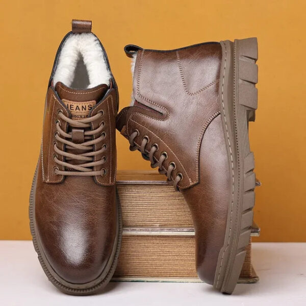 Bota Masculina de Inverno em Couro Genuino - Luiz Armen - Imagem 4