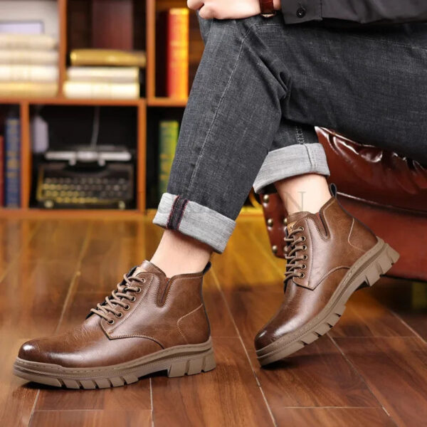 Bota Masculina de Inverno em Couro Genuino - Luiz Armen - Imagem 6