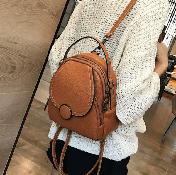 Mochila Feminina em Couro Genuino - Felyciia Premium - Imagem 2