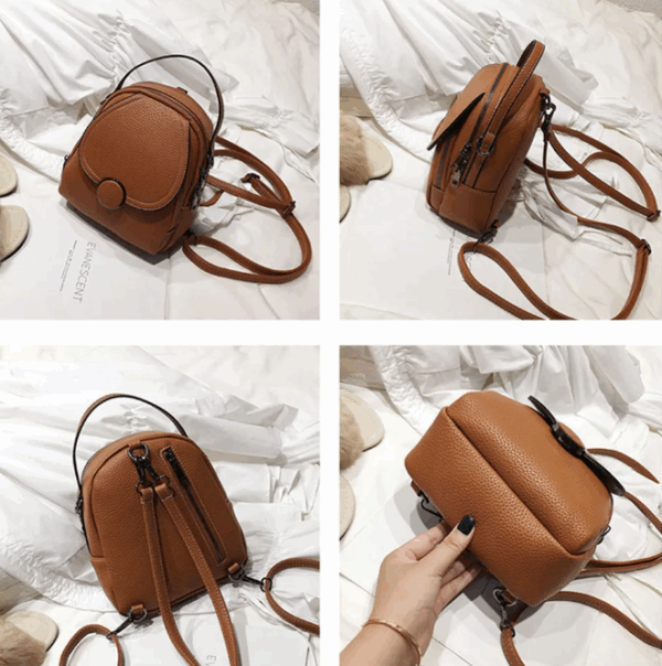 Mochila Feminina em Couro Genuino - Felyciia Premium - Imagem 4