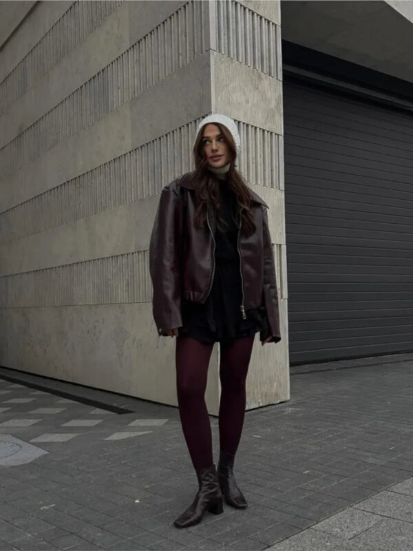 Jaqueta Feminina de Inverno em Couro Genuino - EuroPro - Imagem 9