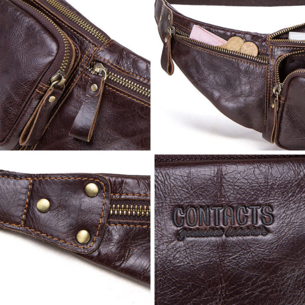 Bolsa Cintura De Couro Genuino - Premium Armmando - Imagem 3