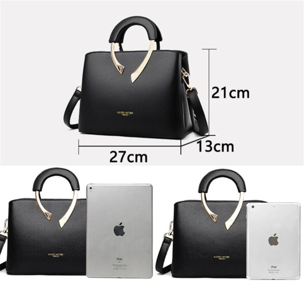 Bolsa Feminina em Couro Genuino - Luxo Elegance - Imagem 5