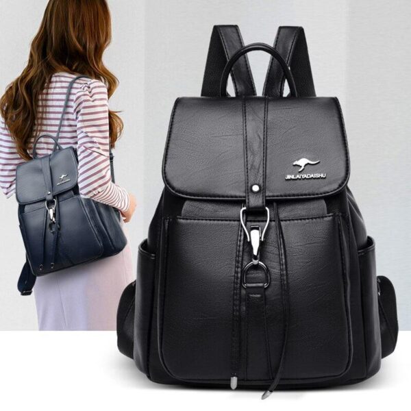 Mochila Feminina em Couro Genuino - Aussie Classic - Imagem 4