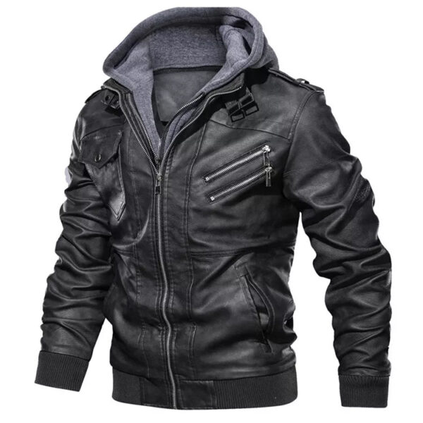 Jaqueta Masculina em Couro Genuino - Premium Men - Imagem 7