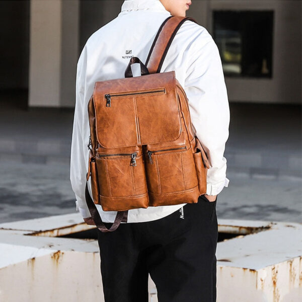 Mochila em Couro Legítimo - Premium Travel - Imagem 6