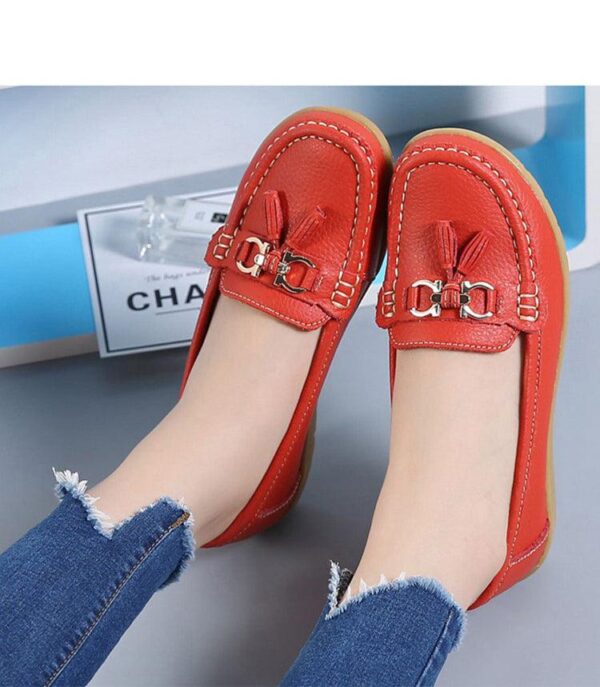 Sapatilha Feminina Mocassim em Couro Genuino - Beauty Confort - Imagem 11