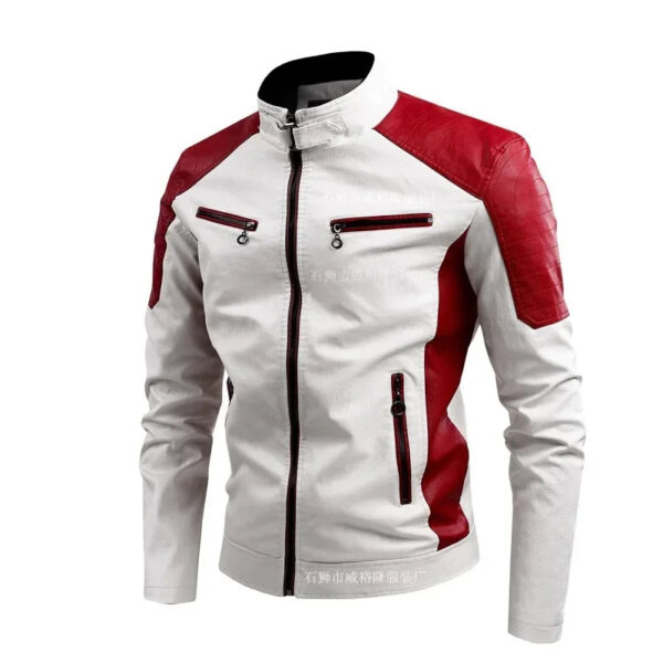 Jaqueta Masculina de Inverno em Couro Genuino - Sport Polle - Imagem 4