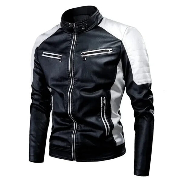 Jaqueta Masculina de Inverno em Couro Genuino - Sport Polle - Imagem 3