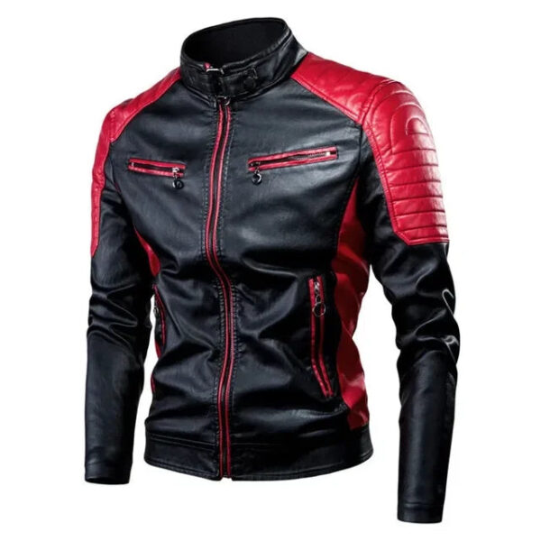 Jaqueta Masculina de Inverno em Couro Genuino - Sport Polle - Imagem 2