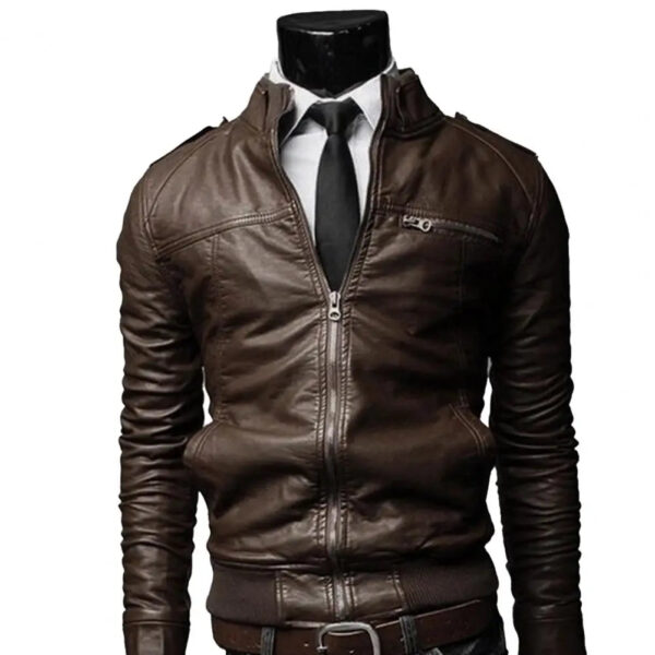 Jaqueta Masculina em Couro Genuino - Business M2 - Imagem 5