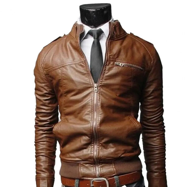 Jaqueta Masculina em Couro Genuino - Business M2 - Imagem 7