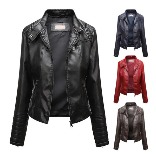 Jaqueta Feminina em Couro Genuino - Slim Business M2