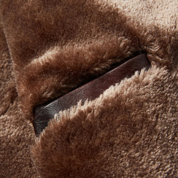 Jaqueta Masculina em Couro Genuíno de Vaca - Enjason - Imagem 6