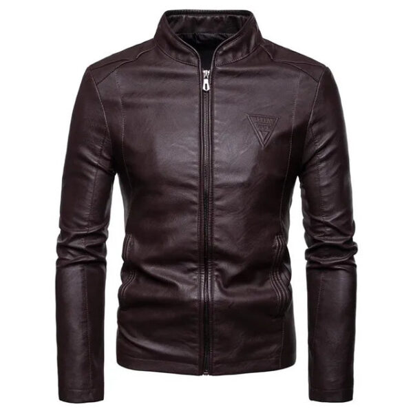 Jaqueta Masculina de Inverno em Couro Genuino - Spiky Premium - Imagem 9