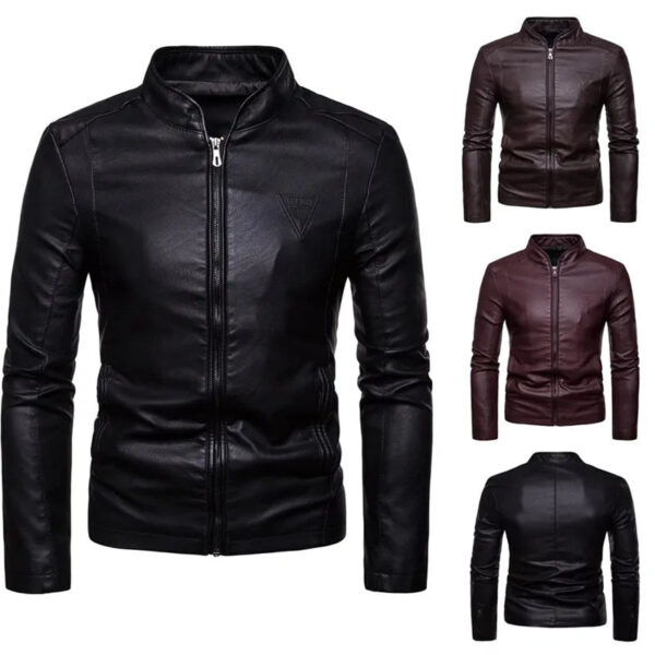 Jaqueta Masculina de Inverno em Couro Genuino - Spiky Premium - Imagem 2