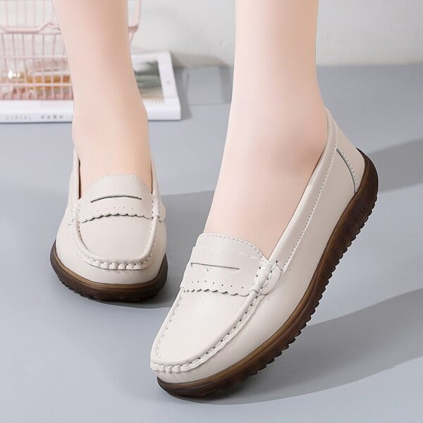 Mocassim Feminino em Couro Genuino - Ayala Premium - Imagem 5