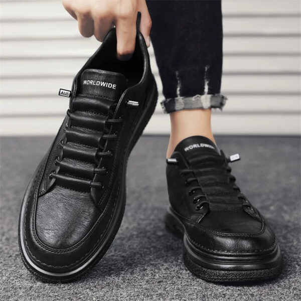Tênis Masculino Casual em Couro Genuino - Estevan Erican - Imagem 16