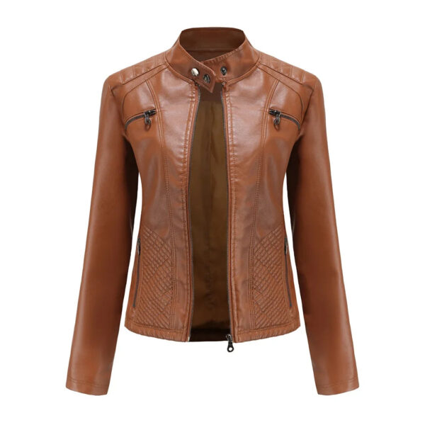 Jaqueta Feminina em Couro Genuino - Premium Jacket - Imagem 8