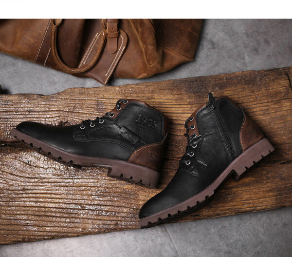 Bota Masculina de Couro Genuino - Hermez Couro - Imagem 7