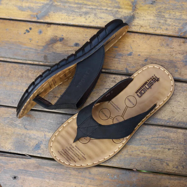 Chinelo de Couro Genuíno - Flat Premium - Imagem 3