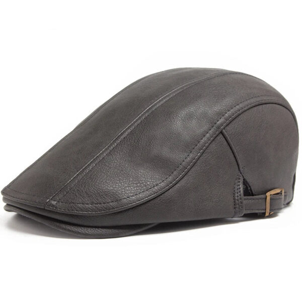Boina Masculina em Couro Genuino - Theron - Imagem 3