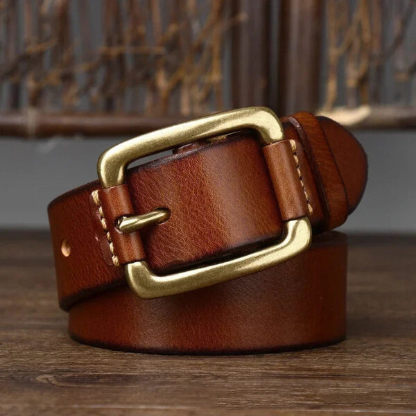 Cinto Masculino em Couro de Vaca - Belt Men - Imagem 2