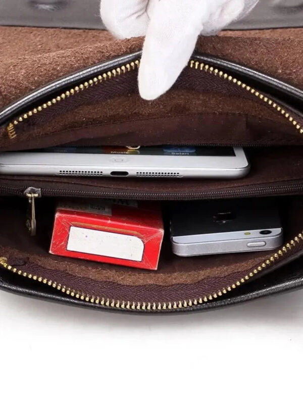 Bolsa em Couro Genuino Executiva - Polo Premium - Imagem 3