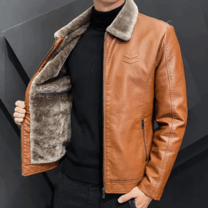 Jaqueta Masculina em Couro Genuíno - Borghese