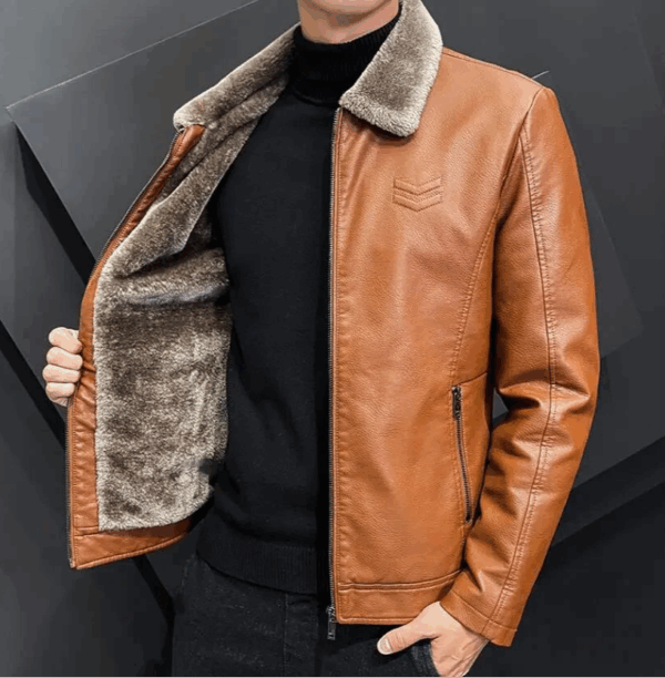 Jaqueta Masculina em Couro Genuíno - Borghese