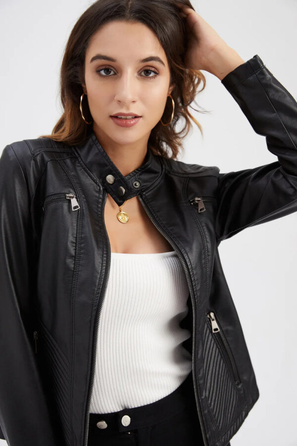 Jaqueta Feminina em Couro Genuino - Premium Jacket - Imagem 4