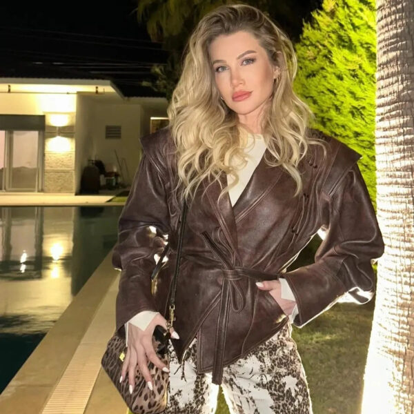 Jaqueta Feminina em Couro Genuíno - Windsor - Imagem 3