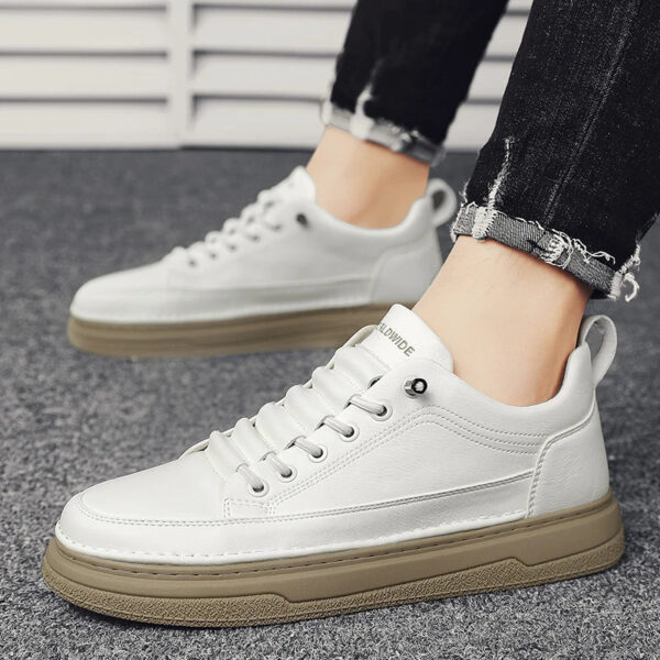 Tênis Masculino Casual em Couro Genuino - Estevan Erican - Imagem 29