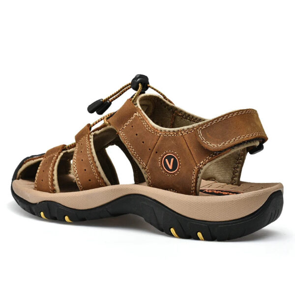 Sandália de Couro Masculina Genuino - Premium Sand - Imagem 6