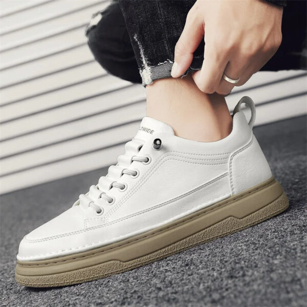 Tênis Masculino Casual em Couro Genuino - Estevan Erican - Imagem 13