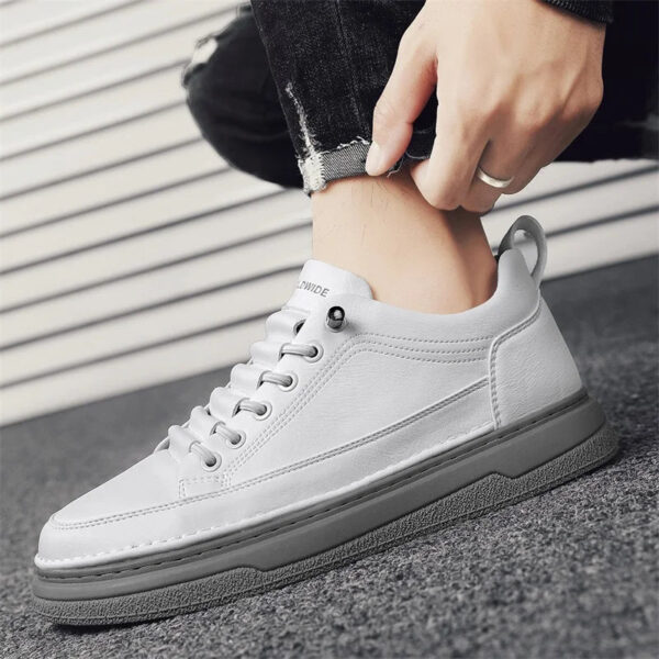 Tênis Masculino Casual em Couro Genuino - Estevan Erican - Imagem 27