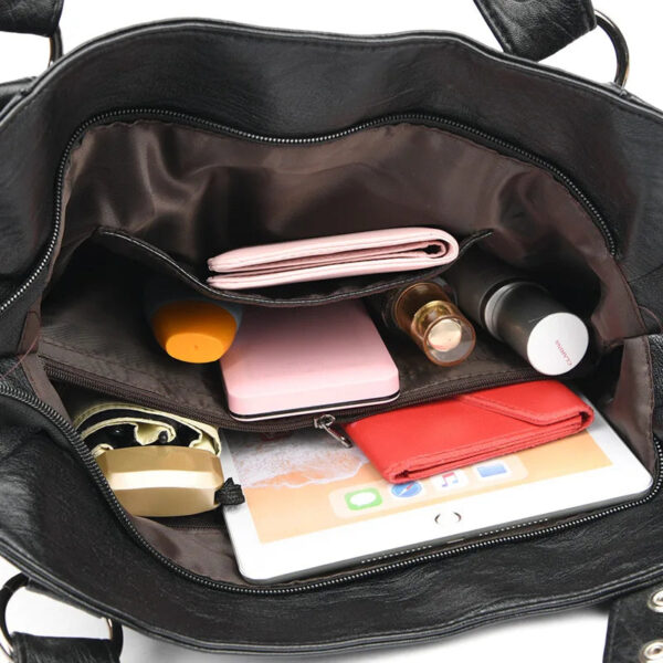 Bolsa Feminina de Couro Genuino - Classic Premium - Imagem 7