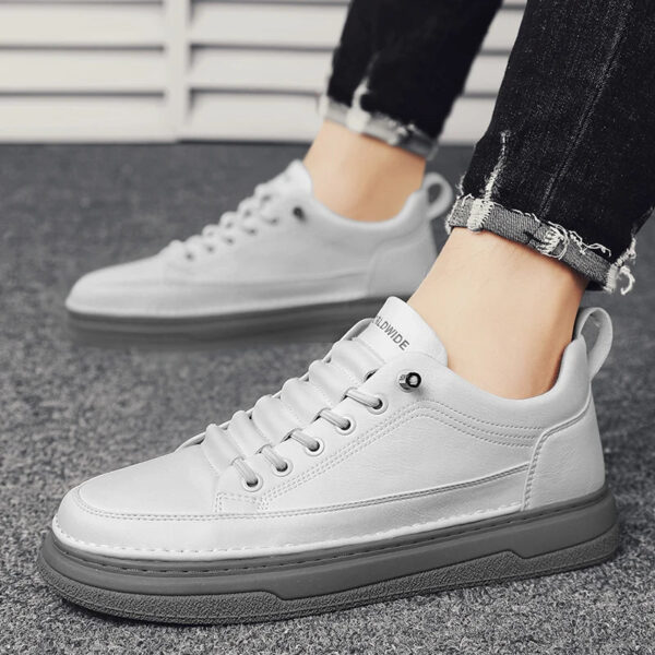 Tênis Masculino Casual em Couro Genuino - Estevan Erican - Imagem 11