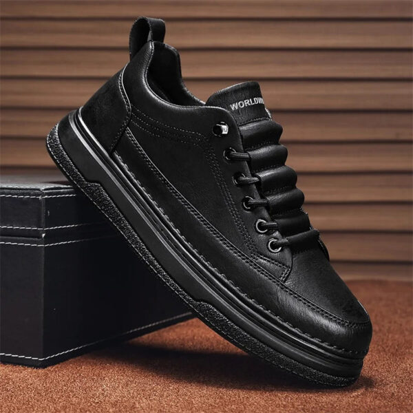 Tênis Masculino Casual em Couro Genuino - Estevan Erican - Imagem 23