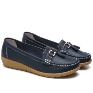 Sapatilha Feminina Mocassim em Couro Genuino - Beauty Confort