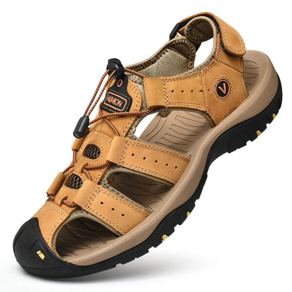 Sandália de Couro Masculina Genuino - Premium Sand - Imagem 8