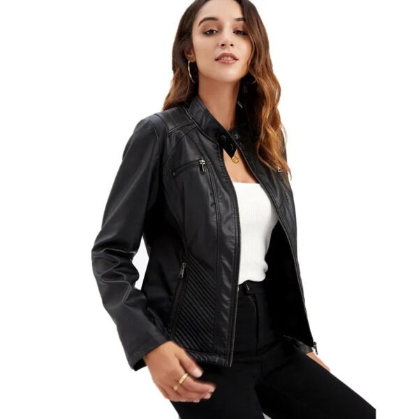 Jaqueta Feminina em Couro Genuino - Premium Jacket - Imagem 2