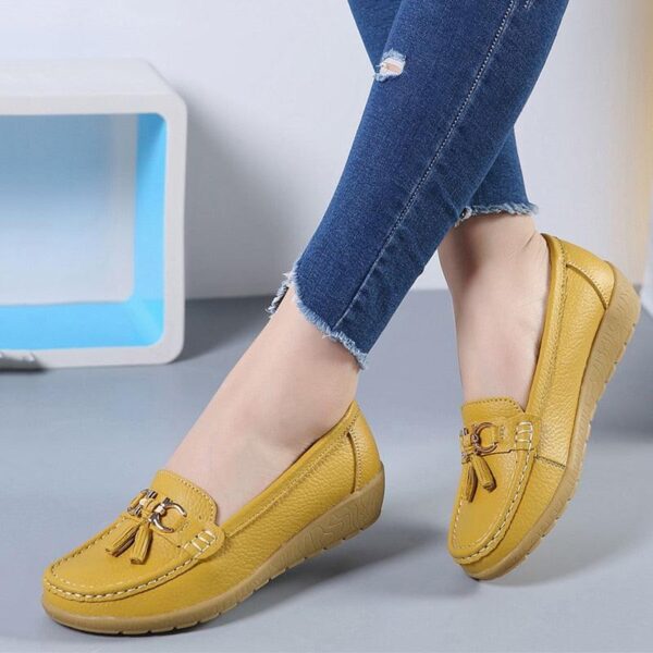 Sapatilha Feminina Mocassim em Couro Genuino - Beauty Confort - Imagem 9