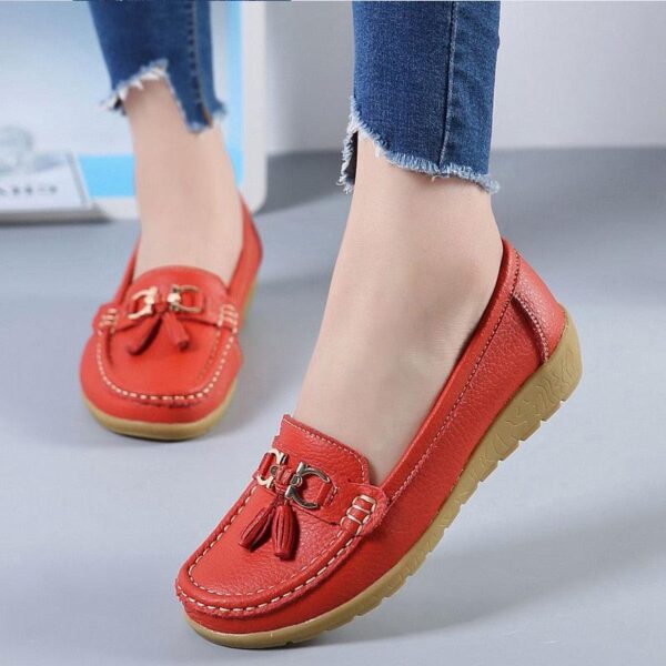 Sapatilha Feminina Mocassim em Couro Genuino - Beauty Confort - Imagem 7