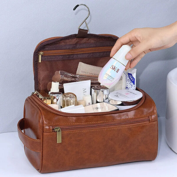 Bolsa Organizadora Necessaire em Couro Genuino - CouroBag - Imagem 2