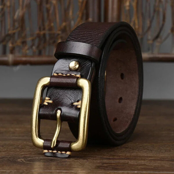 Cinto Masculino em Couro de Vaca - Belt Men - Imagem 8