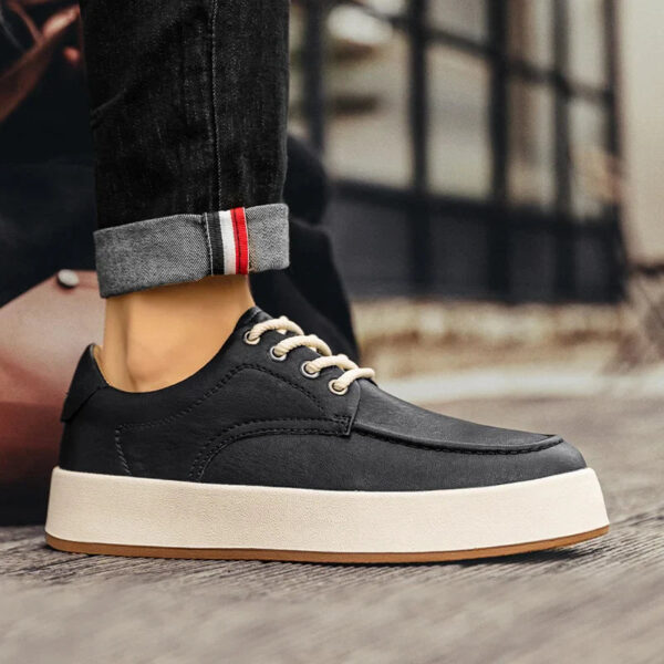 Sapatênis Masculino em Couro Genuíno - Victoniro Premium - Imagem 22